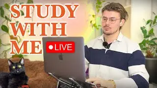 Study With Me LIVE 🚀 9-HOURS &mdash; Deep Focus (50/10 Pomodoro) | Cozy UK Rain, No Distractions!