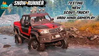 Testing New Khan Scout Truck with Logitech g29 steering wheel Snowrunner Urdu Hindi gameplay