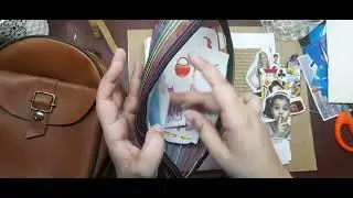Handmade Junk Journal | Decorating Two Pages Using Scrap & Waste Paper #journaling #bujo #handmade