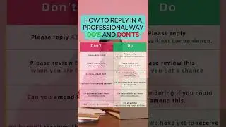 How to reply in a professional way #email #emailtips #corporate #english #englishlearning
