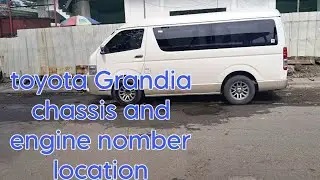 Toyota Grandia.chassis and engine number location