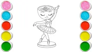 Ballerina Cappuccina Drawing, Painting & Coloring For Kids and Toddlers_ Child Art