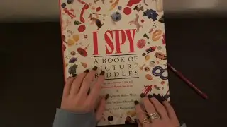 ASMR ~ Looking at I SPY books! Tapping, Semi-Inaudible Whispers
