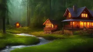 639Hz || Enchanted Cabin || Relaxing Solfeggio Frequency - Heart Chakra Healing || Nature Music