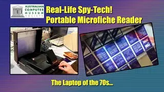 Portable Microfiche Reader at the Australian Computer Museum