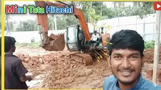 TATA HITACHI EX70 SUPER PLUS 2025|Mini tata hitachi work @SachinLamani77 |Construction videos 