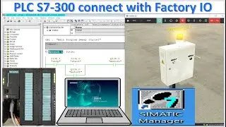 PLC S7-300 connected with Factory IO simulation