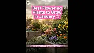 Best Flowering Plants to Grow in January | Beginner-Friendly Guide #flowers #flowergarden #plants