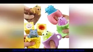 Funny Pumpkin Squirrel Astronaut  Block Squeeze Anti-stress Toy Hide and Seek Figures Stress Relief