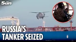 Dramatic moment French commandos storm Russian 'shadow fleet' oil tanker in Mediterranean Sea