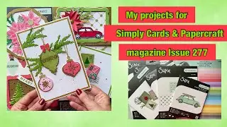 Simply Cards & Papercraft #277 Projects | @sizzix  & @49andmarket  Christmas Crafts Tutorial 🎄✂️
