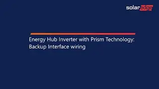 Инвертор Energy Hub с технологией Prism: резервная проводка интерфейса