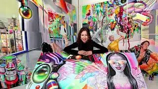 12-teilig, Gro&szlig;formatige Malerei I Ausstellung: Internationale Messe I Performanceausstellung