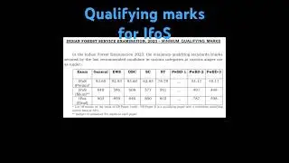 #upsc #ifos #cut off marks ifos