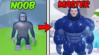 RICH NOOB BECOMES THE STRONGEST MONKEY IN ANIMAL GYM