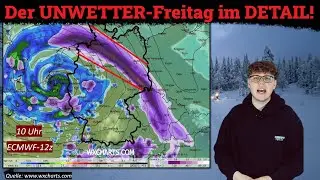 Da kommt echt ALLES zusammen - Der Unwetter-Freitag im Detail! Einzelheiten.