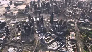 Fog and snow over Melbourne CBD