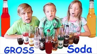 😖GROSS Soda Challenge!🍹