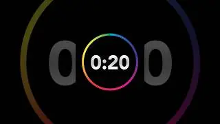 ⏱️20 Second Countdown Timer with Clock Ticking Sound & Finish Ding 🔔