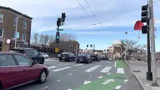 Synchronized traffic signals in Porter Square