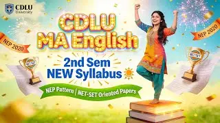 CDLU MA English 2nd Sem New Syllabus | NEP Pattern | NET-SET Oriented Papers #viralvideo #cdlu #yt 