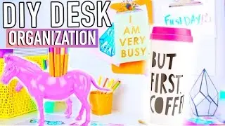 DIY Desk Decor & Organization + Accessories to make your Desk Cute!
