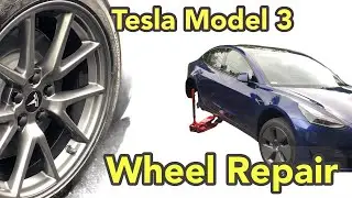 Tesla Model 3 Curb Rash Repair 2021 (How to Rim Repair)