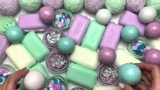 ASMR Soap Cutting Fluffy Mic Scratching and Soft, Inaudible Whispering