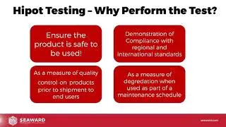 An Introduction to Hipot Testing Webinar - Seaward
