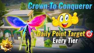 😱 Day-7 Daily Points For CONQUEROR❗Rank Push Strategy & High Plus Tips 🔥