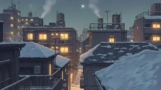 Snowy Rooftop Chill Lofi ❄️ Deep Smooth Lo-Fi Music Hip Hop Beats for Study & Relax