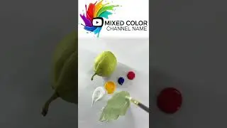 color mixing instructions, mixing colors according to extremely cool object models  #foryou #shorts