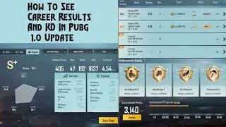 How To See Your Last Season Carrier Result,Kd Ratio,Statistics  After Pubg Update New Erangel 1.0.0