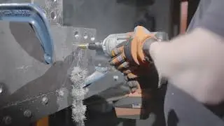 VersaDrive ImpactaTap Tapping 25mm Thick Structural Steel in a 3/4