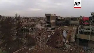 Drone footage shows extent of destruction in Mosul