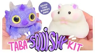 DIY- LET&rsquo;S RESIN TABA SQUISHIES KIT- DRAGON AND HAMSTER