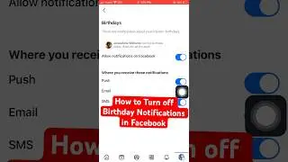 How to Turn off Birthday Notifications in Facebook📲🍻🍰 #facebook #tipsandtricks #howto #birthday