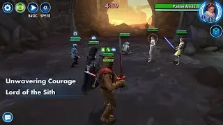 Darth Revan (Zaalbar Omicron) vs Padme GR |3v3 Grand Arena SWGOH|