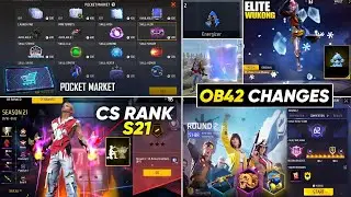 TOP 20 CHANGES AFTER OB42 UPDATE | OB42 UPDATE FREE FIRE | FREE FIRE OB42 UPDATE | FF OB42 UPDATE