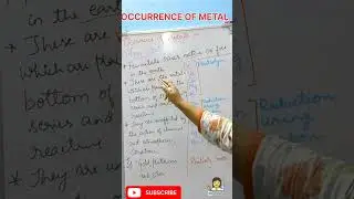 Occurrence of Metal - I) Free state #shortsfeed @Connect_Chemistry
