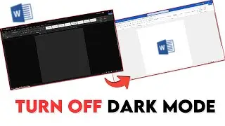 Как отключить тёмный режим в Microsoft Word | Изменить тему в Word