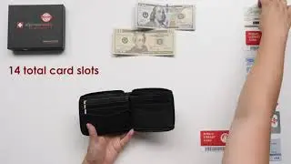 Alpine Swiss Logan Zipper Bifold Wallet For Men or Women RFID Safe Comes in a Gift Box Reviews