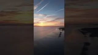 drone video sunset beach netherlands with #djimini3