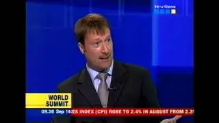 ITV News 14 September 2005  Dr Paul Toyne discusses UN millenium sustainable development goals