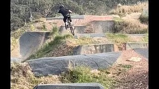 A lap at bare creek bike park - spicy into zapper -