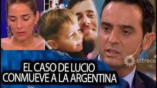 Juana conmovida y quebrada al hablar del crimen de Lucio Dupuy: 