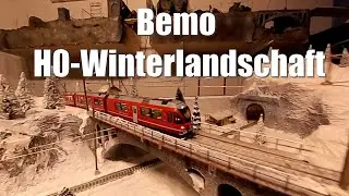 Bemo H0m-Anlage Winterlandschaft