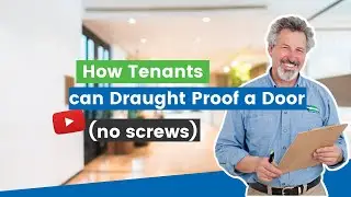 How Tenants can Draught Proof a Door (no screws)