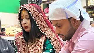 शादी के बाद सत्यनारायण जी की कथा🙏❤️ #nidhikishaadi #nidhikashyapvlogs #pujapath 