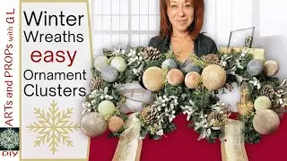 Winter Wreaths Easy Ornament Clusters